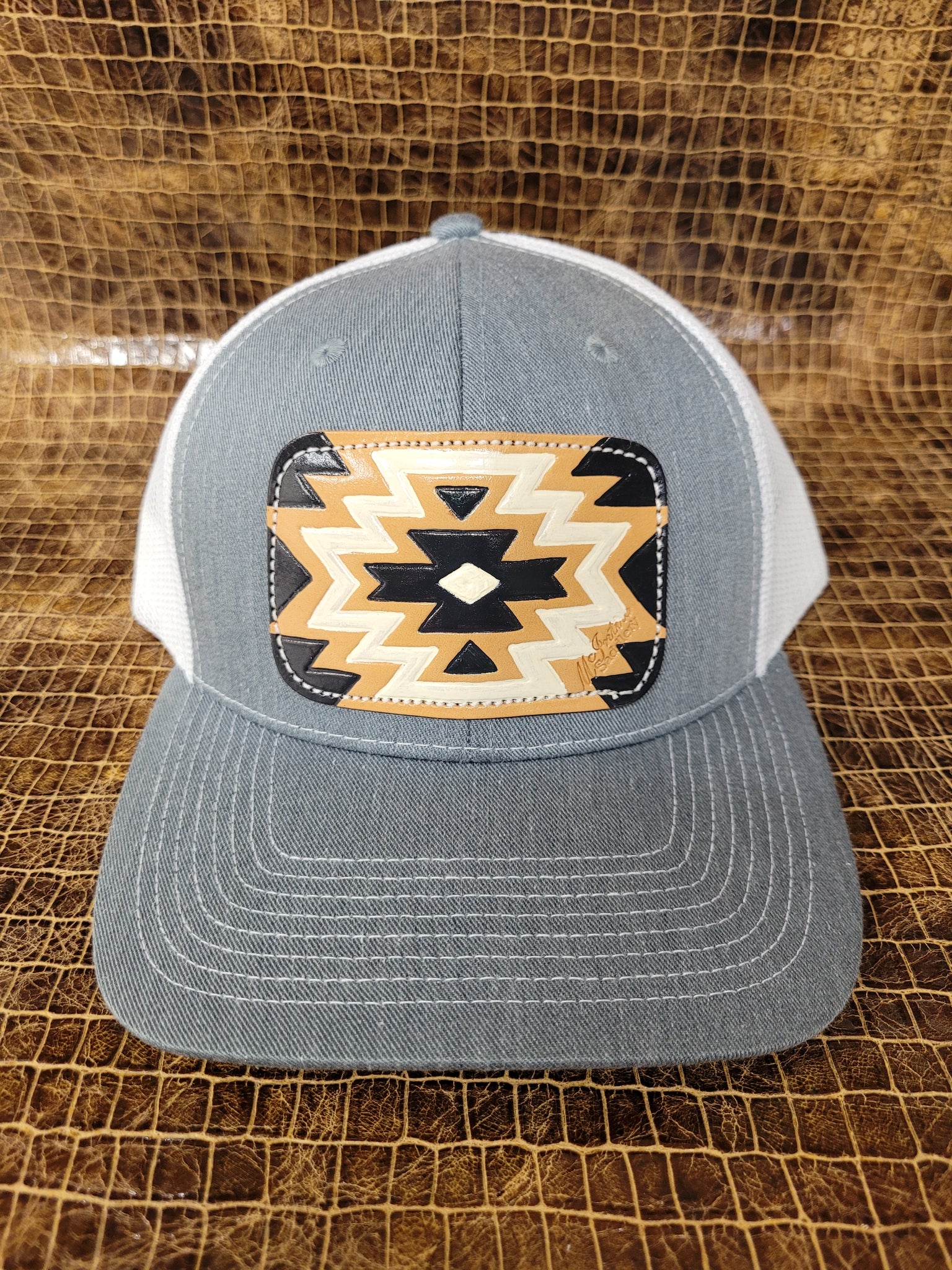 Caps Black and White Aztec - Main Image