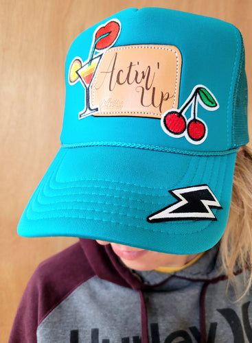 Caps-Embroidery+Leather Patch cap