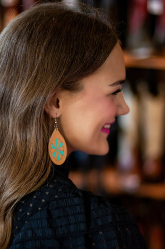 Earrings- Needlepoint Concho