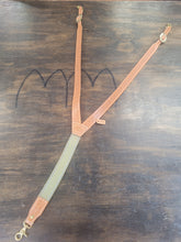 Load image into Gallery viewer, Handmade Leather Suspenders- Running W Stamped