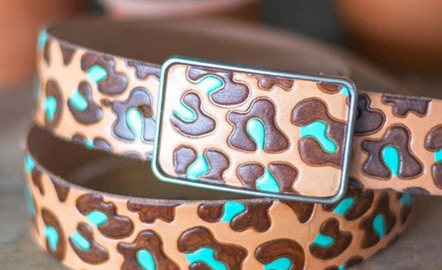 Buckle - Turquoise Leopard
