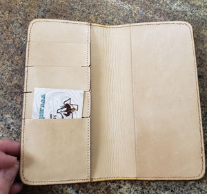 Wallet - Leather Checkbook Cover